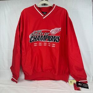 NHL Detroit Red‎ Wings G-III Carl Banks 10 Time Stanley Cup Champions Jacket XL